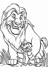 Mufasa Roi Simba Animation Coloriage Printablefreecoloring Colorier Coloriages Kidsplaycolor sketch template