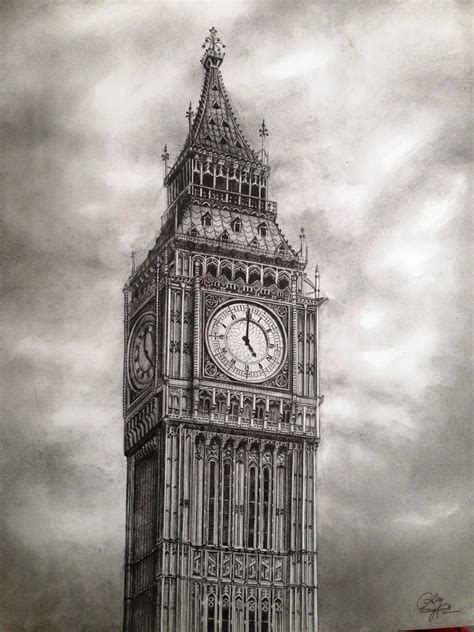 london clock tower drawing  paintingvalleycom explore collection