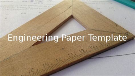 engineering paper templates  sample  format