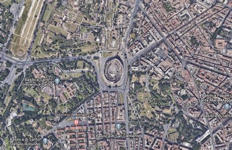 colosseum aerial view  side view  dont