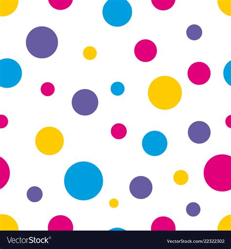 polka dot seamless colorful background royalty  vector