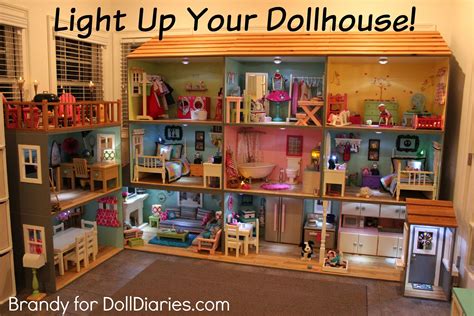 light   dollhouse american girl doll diy american girl doll