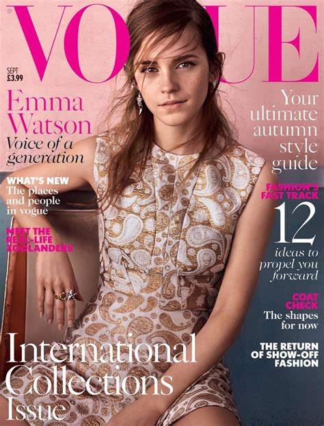 emma watson   cover  vogue magazine uk september  issue