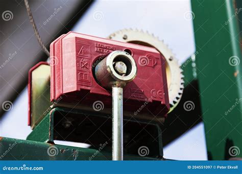 manual crank   lift stock image image  engineering