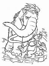 Ice Age Coloring Pages Printable Kids Color Books Cartoon Children Print Getcolorings Popular Getdrawings sketch template