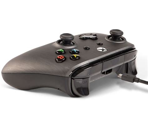 powera xbox  enhanced wired controller brushed gunmetal fast delivery currysie