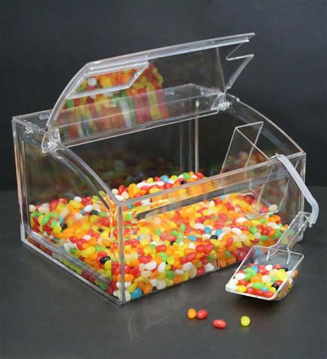 supermarket crystal clear candy boxplastic candy binplastic candy box