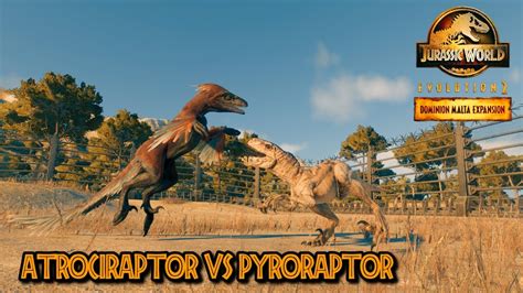 atrociraptor  pyroraptor jurassic world evolution  youtube