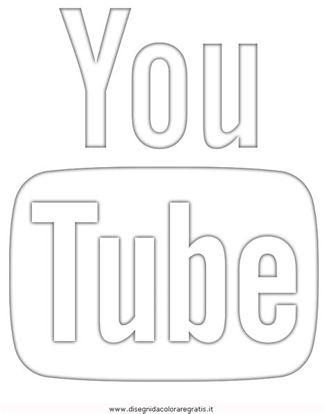 youtube logo coloring pages sketch coloring page