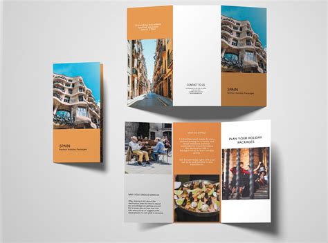 trifold agency travel brochure template  graphicques codester