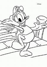 Duck Donald Coloring Pages Mouse Mickey Library Clipart sketch template