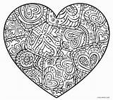 Coloring Pages Heart Rocks Printable Mandala Adult Color sketch template