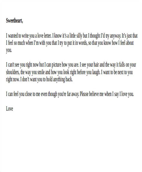 love letter templates   ms word
