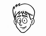 Boy Face Coloring Young Brother Big Coloringcrew sketch template