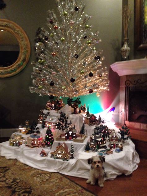 My Mom S Vintage Aluminum Christmas Tree Surrounded By
