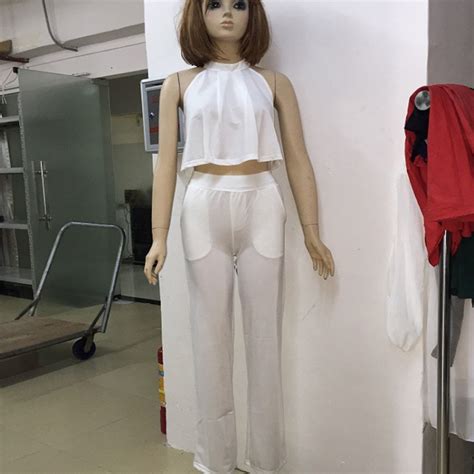 2016 New Summer Women White Pant Suit 2 Piece Set Women
