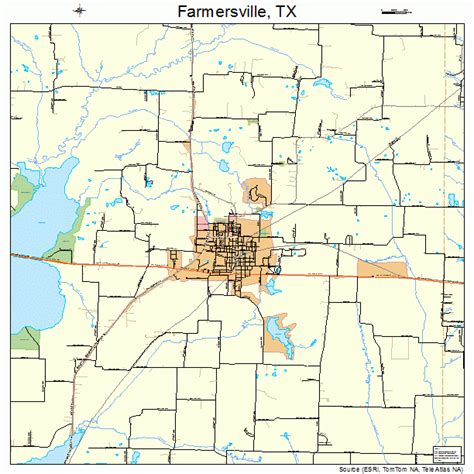 farmersville texas street map