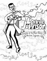 Johnson Lonnie Coloring Soaker Super Pages Inventor Engineer Teacherspayteachers Permitted Nuclear Copying sketch template