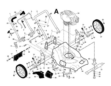 Husqvarna Self Propelled Lawn Mower Parts Diagram