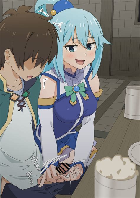 ishinoyari aqua konosuba satou kazuma kono subarashii sekai ni