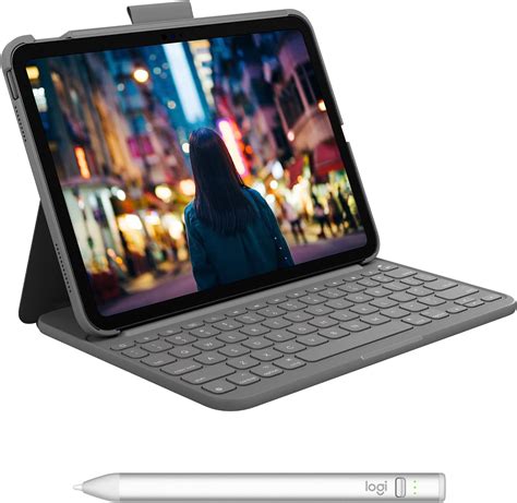 buy logitech ipad  generation keyboard case slim folio  integrated wireless keyboard