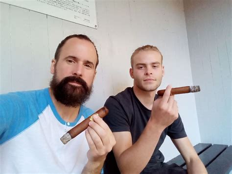 Cigar Smoking Hunks Cigar Smoking Dad And His Son