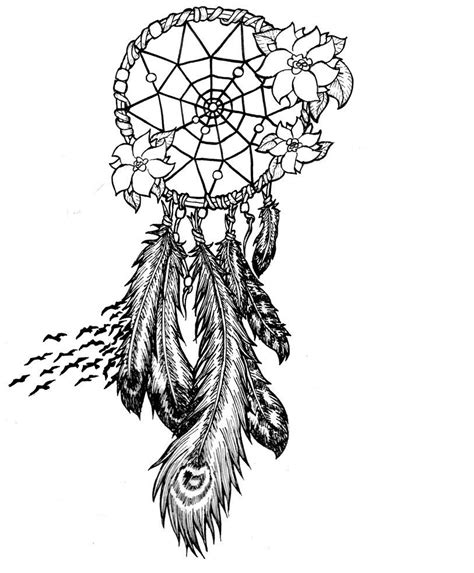 pin  dreamcatcher coloring pages  adults