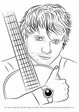 Sheeran Ed Drawing Draw Singers Step Guitar Singer Drawings Pages Colouring Line Getdrawings Learn Drawingtutorials101 Choose Board Celebrity Tutorials sketch template