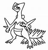 Jungko Sceptile Colorare Kolorowanki Disegni Morningkids Rysunki Coloriages Malvorlagen Pokémon Ausmalen sketch template