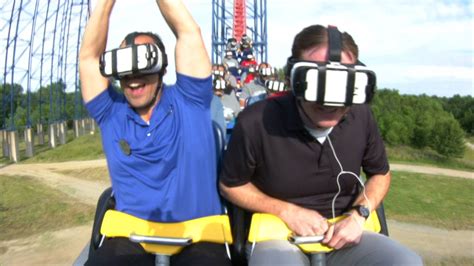 Riding The Superman Virtual Reality Roller Coaster At Six