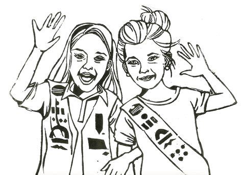 girl scouts coloring pages girl scout crafts coloring pages