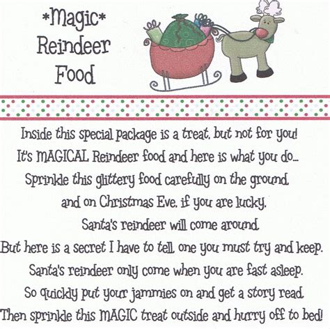 search results  reindeer food poem editable calendar