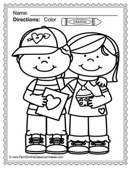 st valentines day coloring pages st valentines day craftivity