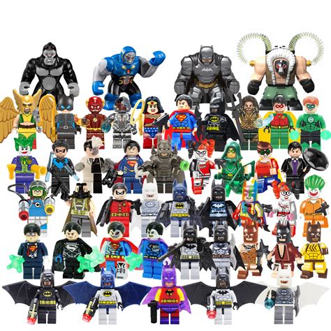 dc justice league super heroes  character minifigures lego compatible toy