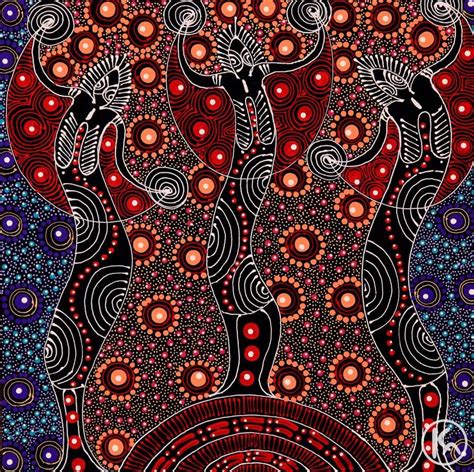 dreamtime sisters  colleen wallace nungari aboriginal art
