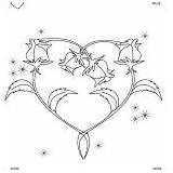 Coloring Roses Hearts Thorn Sharp sketch template