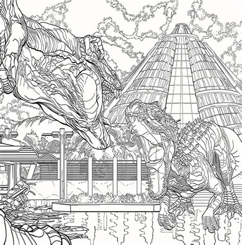 [exclusive Preview] Jurassic World Fallen Kingdom Coloring Book Wwac