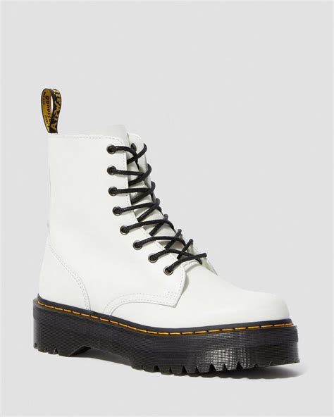drmartens jadon white polished smooth bmsneakers