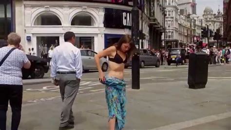 Girl Undresses In Public For Courageous Cause Youtube