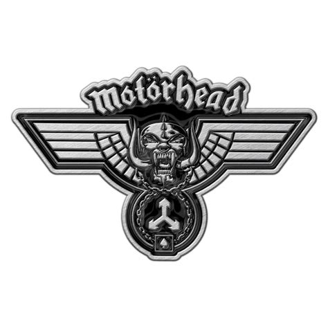 motorhead hammered metal pin badge heavy metal online