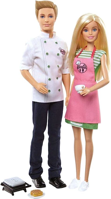 Barbie Fhp64 Ken And Barbie Doll Playset Cafe Chef 2 Pack Amazon