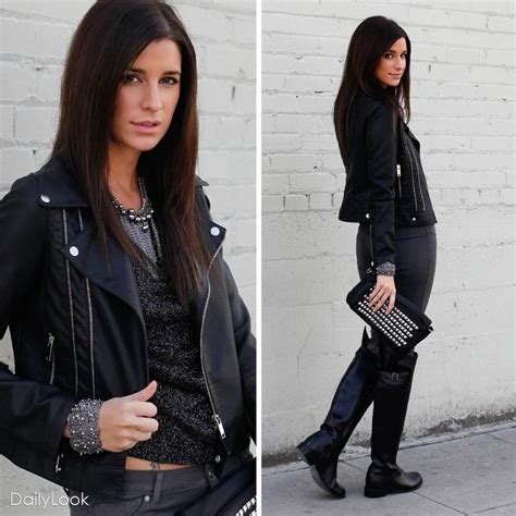 305 best rock chic looks images on pinterest black gowns black leather and feminine fashion