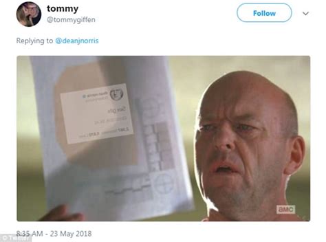 Breaking Bad S Dean Norris Suffers Twitter Fail By Typing Sex S