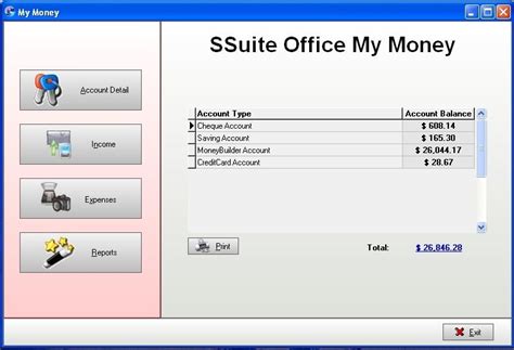 ssuite office  money  personal finance manager