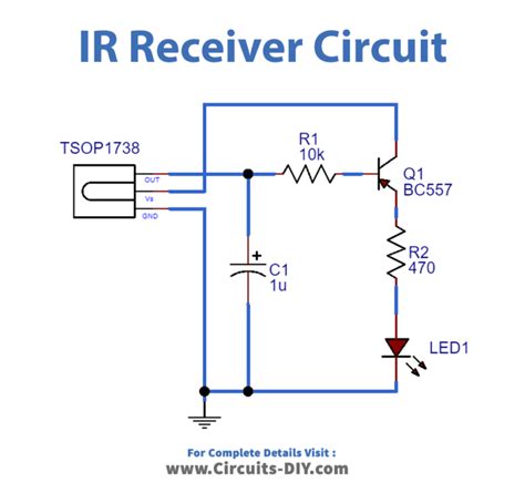 infrared ir transmitter  receiver circuit