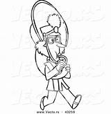 Marching Tuba Toonaday sketch template