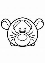 Tsum Coloring Pages Fun Kids Tigger sketch template