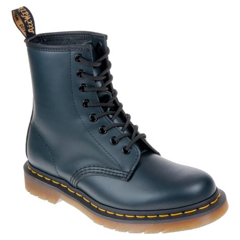 dr martens  navy smooth  ankle boots humphries shoes