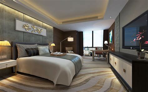 modern luxury hotel room design  model cgtrader