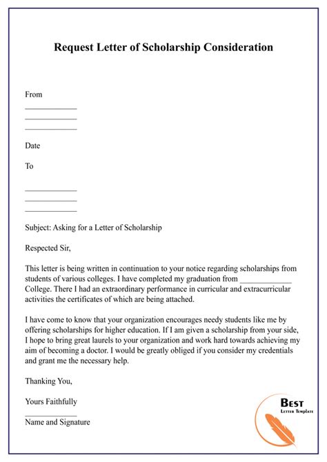 scholarship motivation letter sample